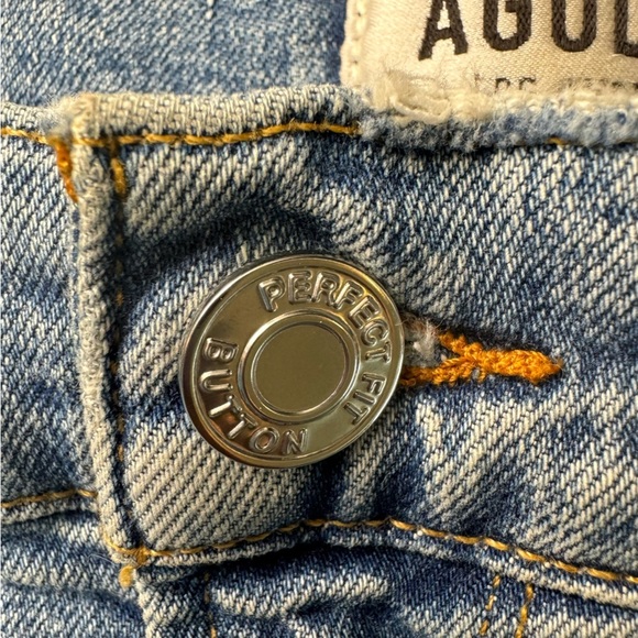 AGOLDE Sophie Crop Jean Chewed Hem & Waistband Size 30 Distressed Destroyed - Picture 5 of 14